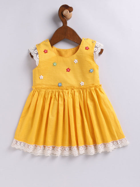 Girl's' Yellow Dress